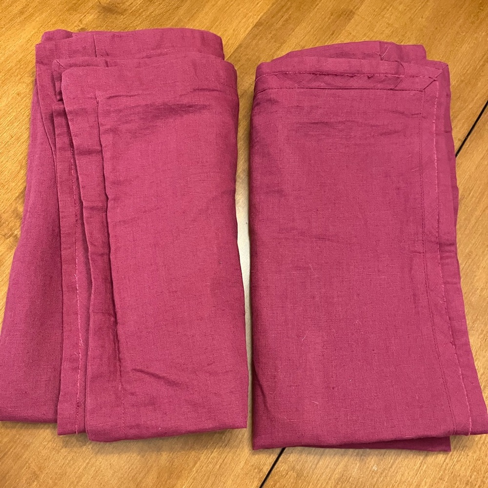 Pair of Anthropologie Relaxed Linen Euro Shams sold out color